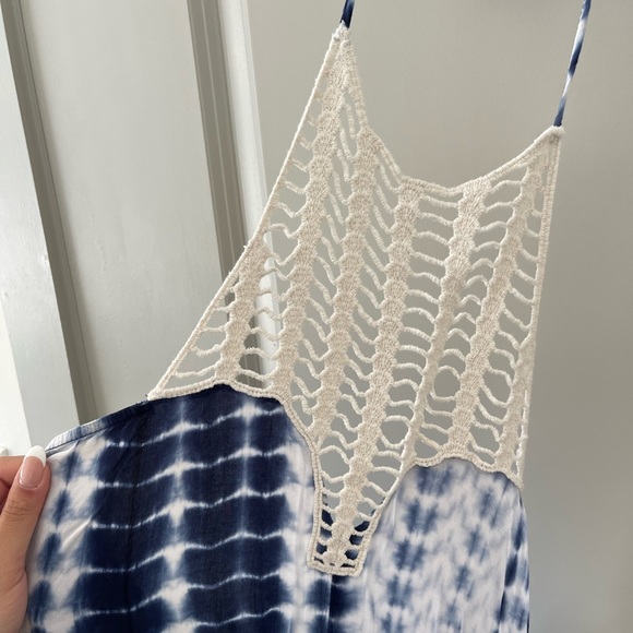 Lost In Alila High Neck Maxi Side Slit Boho Beachy Dress - Picture 3 of 8